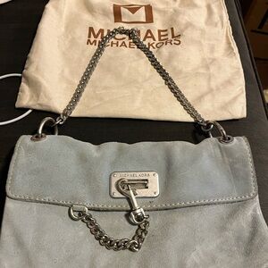 Vintage Michael Kors rare ocean blue suede